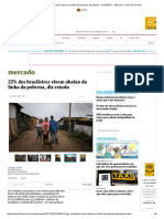 22% Dos Brasileiros Vivem Abaixo Da Linha Da Pobreza, Diz Estudo - 31 - 10 - 2017 - Mercado - Folha de S