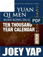 San Yuan Qi Men Xuan Kong Da Gua Ten Thousand Year Calendar