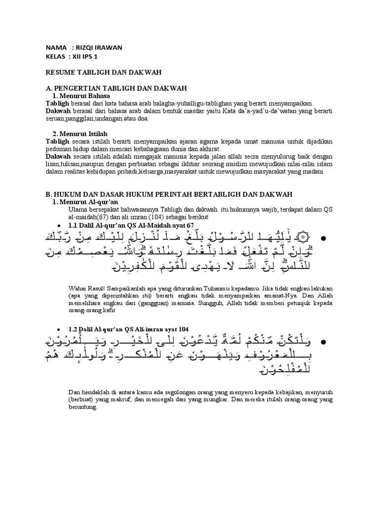 Tabligh Dakwah Pdf