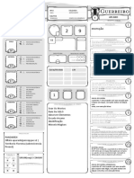 DND 5e - Ficha - Guerreiro - Editável