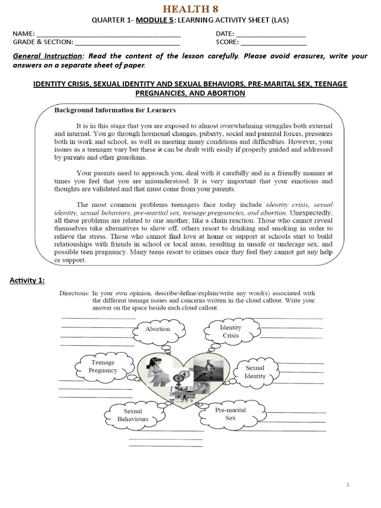 Identity and Sexual Behavior in Teens | PDF