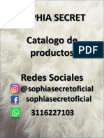 Catalogo Sophia Secret PDF