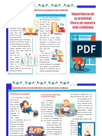 Tríptico Importancia Actividad Física en La Vida Guía 6