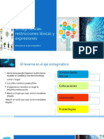 El Lexema en El Eje Sintagmatico