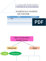 Hadis Mutawatir Slide Sem 4