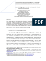 Design Thinking Como Metodologia para Gerar Inovação Na Comunicação