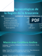 Áreas Agroecológicas de La Región de La Araucanía