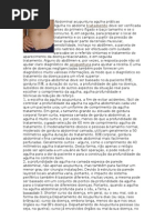 Abdominal acupuntura agulha práticas