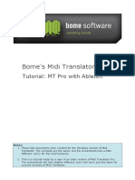 Bome's Midi Translator Tutorial: MT Pro with Ableton