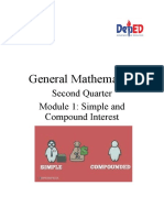 General Mathematics: Second Quarter Module 1: Simple and Compound Interest