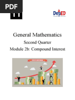 General Mathematics: Second Quarter Module 2b: Compound Interest