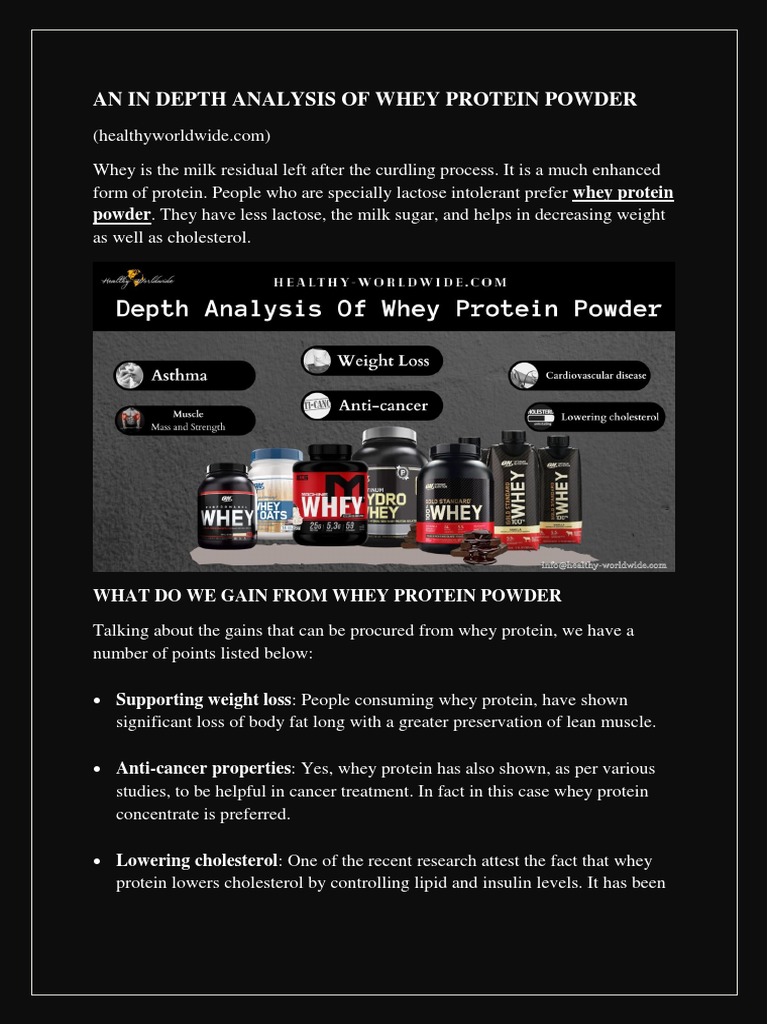 Whey Protein Powder | PDF