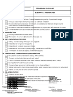 Procedure Checklist Electrical Feederlines I. Pre-Mobilization