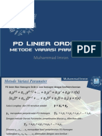 PD LINIER ORDE - N Variasi Parameter