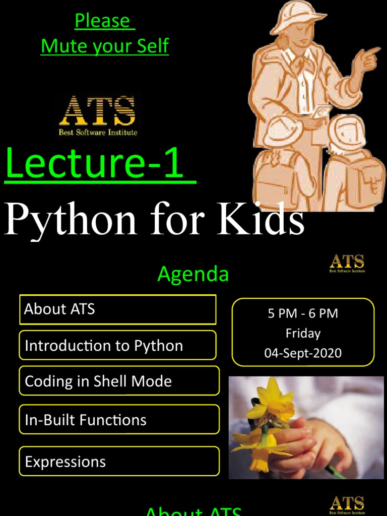 Python For KIDS | PDF | Python (Programming Language) | Shell (Computing)