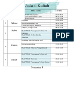 Jadwal Kuliah