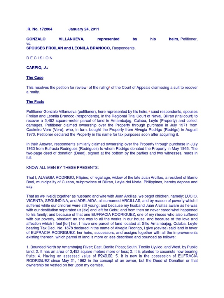 Realty Ownership Dispute Ruling | PDF | Deed | Statute Of Limitations