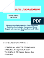 PERENCANAAN LABORATORIUM (Dr. Azwir Anhar, M.Si)