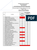 Rekapitulasi Nilai Bahasa Indonesia SMPN 16 Bandung