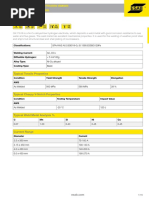 Typical Tensile Properties: Classifications: Welding Current: Diffusible Hydrogen: Alloy Type: Coating Type