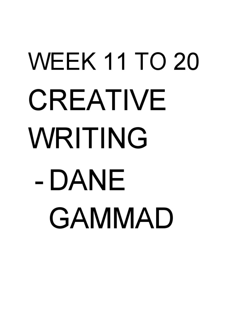 11 CREATIVE WRITING TOPICS PDF visual data 5