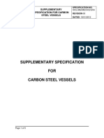 SUPPLEMENTARY SPECIFICATION FOR CARBON STEEL VESSELS