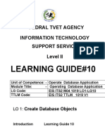 Learning Guide#10: Fedral Tvet Agency Information Technology Support Service Level II