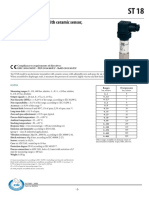Pressure Transmitter With Ceramic Sensor, Accuracy 0,5%