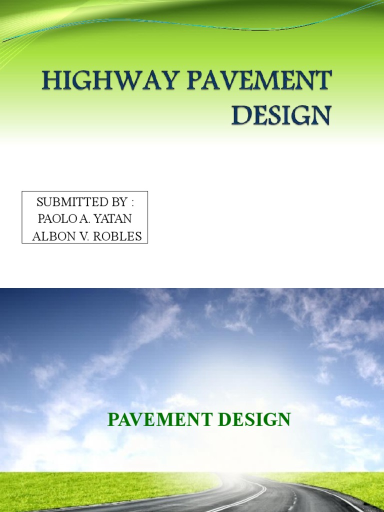 Highway Pavement Design Overview | PDF | Road Surface | Concrete