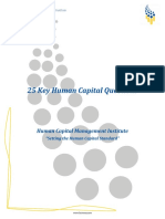 25 Key Human Capital Questions New