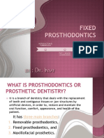 Fixed Prosthodontics Lesson 1