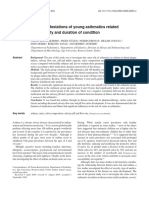 Oral and Dental Manifestations of Young Asthmatics Related To Medication, Severity and Duration of Condition