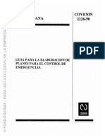 2226-1990 Guia para La Elaboracion de Planes de Emergencia