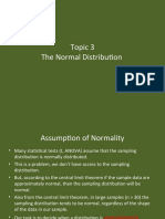 Topic 3. Normal Distribution