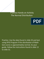 Practice Hands-On Activity - Normal Distribution