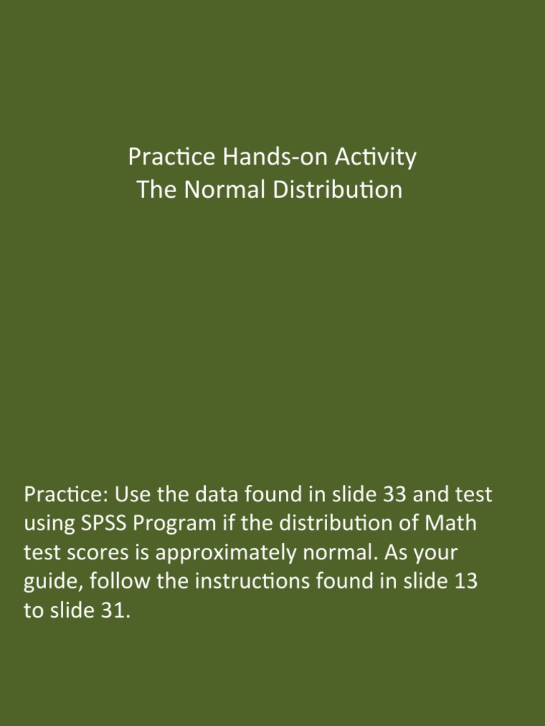 Normal Distribution Practice Activity | PDF