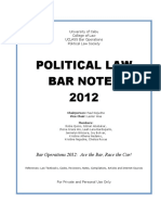 POLITICAL LAW BAR NOTES 2012