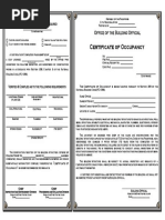 Certificate of Occupancy | PDF
