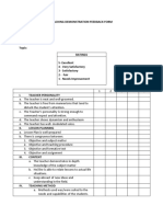 Feedback Form Teaching Demo