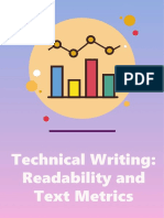 Technical Writing Readability and Text Metrics