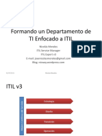 Formando Un Dpto TI Con Itil