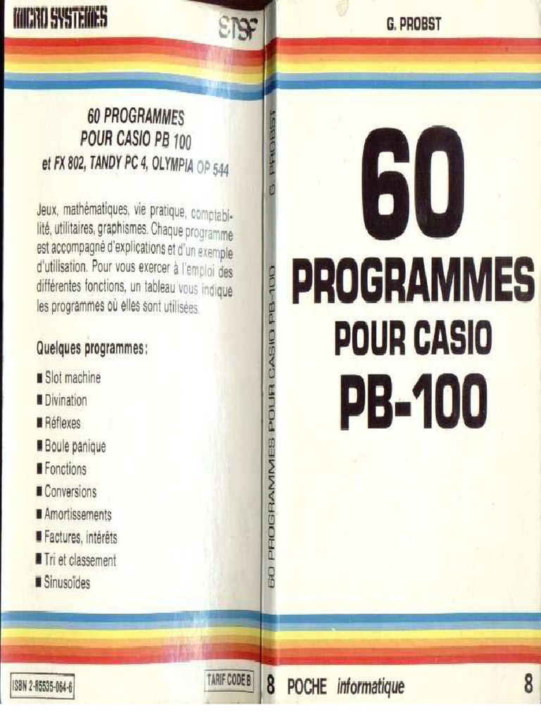 60 Programmes Pour PB 100 | PDF
