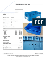 Container 6428 Master Data Sheet