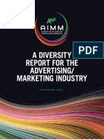 A Diversity Report For The Advertising/ Marketing Industry: November 2018