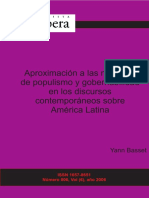 Aproximación A Las Nociones de Populismo y Gobernabilidad en Los - Nodrm