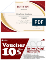 E-Certificate dan Voucher Hilmy Ammar Ramadhany