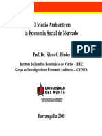 El Medio Ambiente en La Economia Social de Mercado