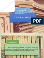 Bab V Karya Tulis Ilmiah