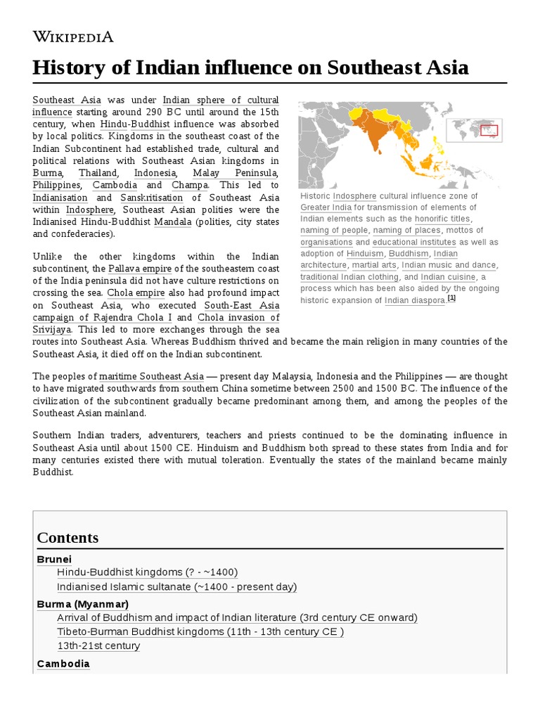 History of Indian Influence On Southeast Asia: Brunei | PDF | Asia ...