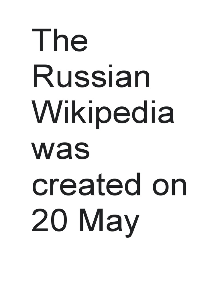 Russian Wikipedia's Journey | PDF | Language Arts & Discipline